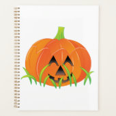 Schattigee Halloween pompoen Jack-O-Lantern Planner (Voorkant)
