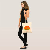 Schattigee Halloween pompoen Jack-O-Lantern Tote Bag