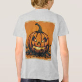 Schattigee Halloween pompoen Kinderen T-shirt (Achterkant)