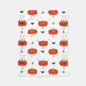 Schattigee Halloween pompoenen, spin & vleermuispa Fleece Deken (Voorkant)