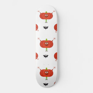 Schattigee Halloween pompoenen, spin & vleermuispa Skateboard