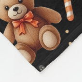 Schattigee Halloween pompoenen, spoken, teddyberen Fleece Deken (Hoek)