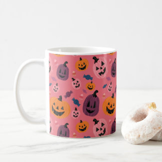Schattigee Halloween pompoenpatroon Mok