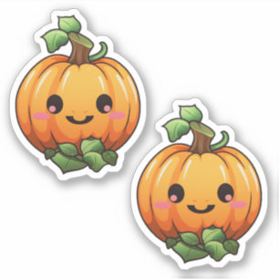 Schattigee Halloween Pumpkin Herfst Herfst Sticker