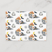 Schattigee Halloween Pumpkin Little Boo Boeken voo Informatiekaartje (Achterkant)