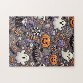 Schattigee Halloween puzzel (Horizontaal)