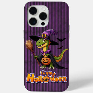Schattigee Halloween Raptor / Dinosaur Witch iPhone 15 Pro Max Hoesje
