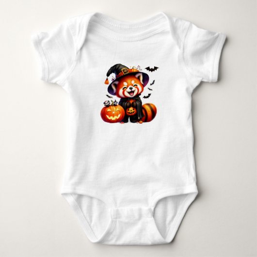 Schattigee Halloween Red Panda Romper (Voorkant)