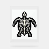 Schattigee Halloween schildpad skelet schildpad sc Acryl Bord (Voorkant)