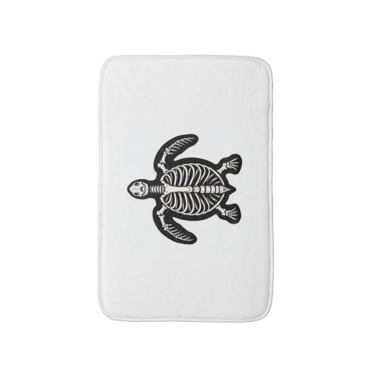 Schattigee Halloween schildpad skelet schildpad sc Badmat (Voorkant Verticaal)