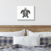 Schattigee Halloween schildpad skelet schildpad sc Canvas Afdruk (Insitu (Slaapkamer))