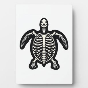Schattigee Halloween schildpad skelet schildpad sc Fotoplaat