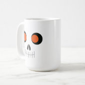 Schattigee Halloween Skeleton Coffee Mok (Voorkant links)