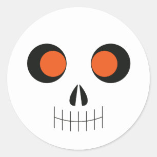 Schattigee Halloween Skull Sticker voor Pop Socket