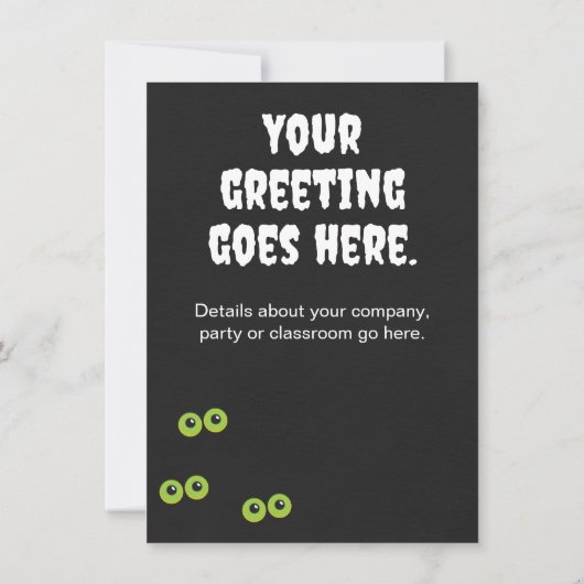 Schattigee Halloween Spider Kaart (Achterkant)