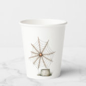 Schattigee Halloween Spider & Web Papieren Bekers (Achterkant)