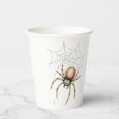Schattigee Halloween Spider & Web Papieren Bekers (Voorkant)