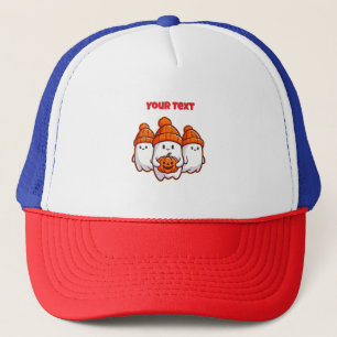Schattigee Halloween-spoken met pompoen en Oranje Trucker Pet