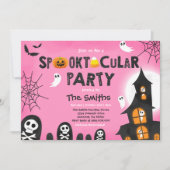 Schattigee Halloween spooktacular huis Kaart (Voorkant)