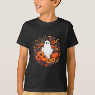 Schattigee Halloween Spooky Ghost Herfst Pompoen H T-shirt