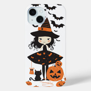 Schattigee Halloween Spooky Witch Black Cat Bats P
