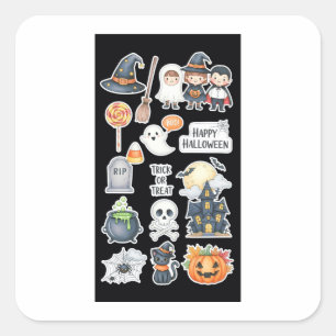 Schattigee Halloween Stickers & Spooky Party Desig