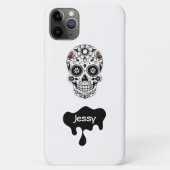 Schattigee Halloween Sugar Skull Flowers Case-Mate iPhone Case (Achterkant)