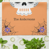 Schattigee Halloween Sugar Skull Theedoek (Gevouwen)