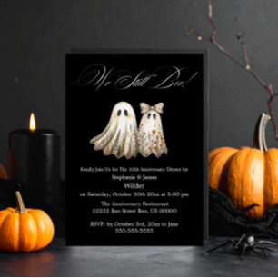 Schattigee Halloween thema bruiloft Jubileum Diner Magneet