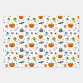 Schattigee Halloween Theme Wrapping Paper Sheets (Voorkant 3)