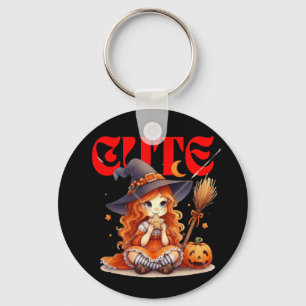 Schattigee Halloween Witch Sleutelhanger