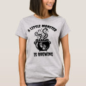 Schattigee Halloween zwangerschapsaankondiging T-S T-shirt (Voorkant)