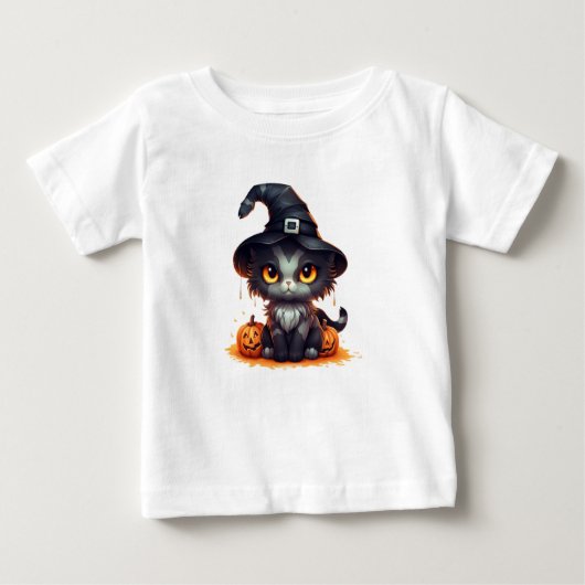 Schattigee Halloween zwarte kitten (Voorkant)