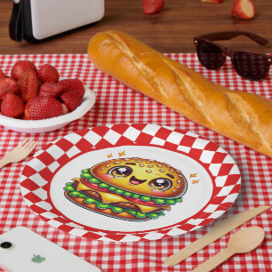 Schattigee Hamburger liefhebbers feest Papieren Bordje