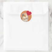 Schattigee Hamster Classic Ronde Sticker (Tas)