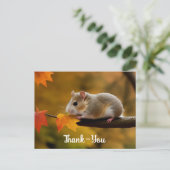 Schattigee hamster dank-je-Briefkaart Briefkaart (Staand voorkant)