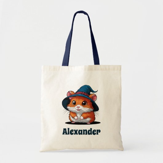 Schattigee hamster in Wizard Pet Gepersonaliseerde Tote Bag (Voorkant)
