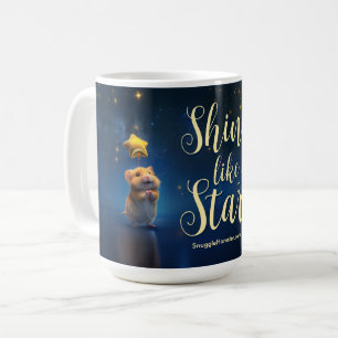 Schattigee hamster met tekst Shine like a Star Koffiemok
