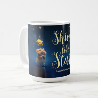 Schattigee hamster met tekst Shine like a Star Koffiemok