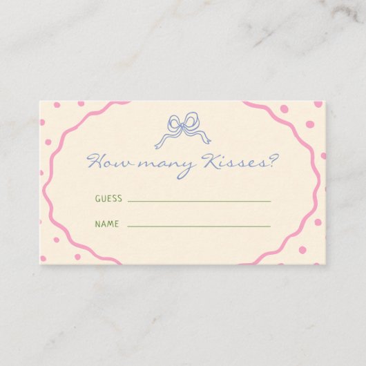 Schattigee hand getekend kleurrijk hoeveel kussen informatiekaartje (Voorkant)