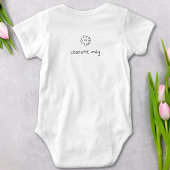 Schattigee Hand Getrokken Eenvoudige Typografie Me Romper