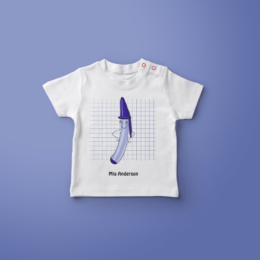 Schattigee Hand getrokken Pen Naam T-shirt