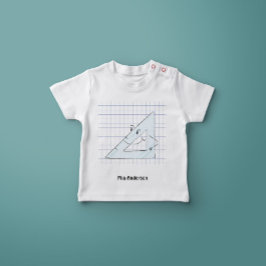 Schattigee Hand getrokken Set-Square Naam T-Shirt