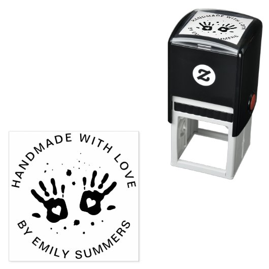 Schattigee Handgemaakte Kleine Bedrijfs of Kinder Zelfinktende Stempel (In situ)