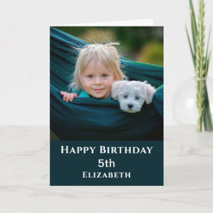 Schattigee Happy Birthday Foto Personaliseer Kaart
