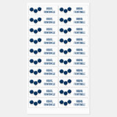 Schattigee Happy Blueberries paarse cartoon gepers Labels (Vel)