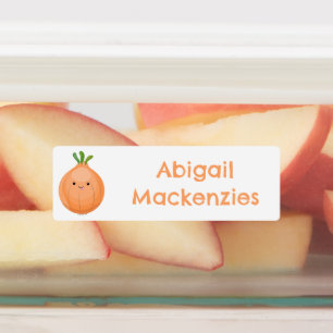 Schattigee Happy Brown Ui Groene cartoon gepersona Labels