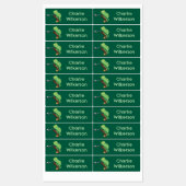 Schattigee Happy Chameleon Hagedis cartoon geperso Labels (Vel)