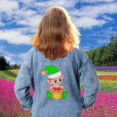 Schattigee Happy Christmas Elf Denim Jacket