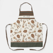 Schattigee Happy Easter Bunny Pattern Custom Name  Schort (Voorkant)